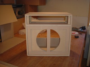 Prototype Custom Amplifier Cabinet for First Act Custom Amplifier Cabinets by Armadillo Amp Works