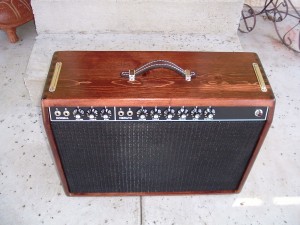 Custom Deluxe Reverb Replacement Cabinet in Stained Pine