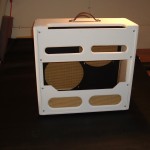 White Bassman Cabinet Custom Tweed Bassman in White Tolex