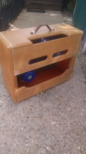 Custom Tweed Twin Cabinet with 5E3 chassis cutout