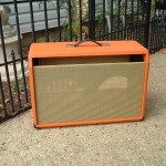 Custom Fender Cabinet in orange tolex