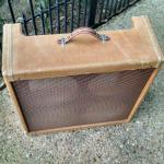 Distressed tweed on a Fender Relic Cabinet